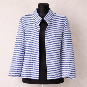 Grace Chuang New York Open Front Striped Jacket  Lightweight  Size M